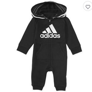 adidas® Size 6M Hooded Coverall in Black